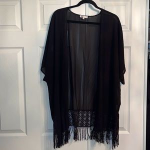Plus size kimono cover